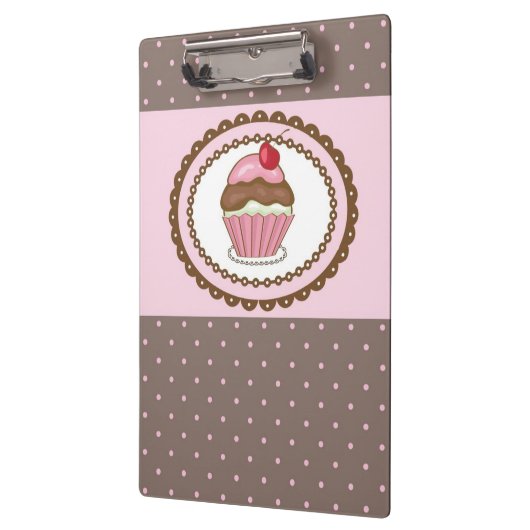 Verblijfskaart met cupcake klembord (Links)