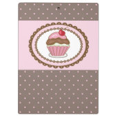 Verblijfskaart met cupcake klembord (Achterkant)