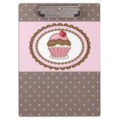 Verblijfskaart met cupcake klembord (Voorkant)