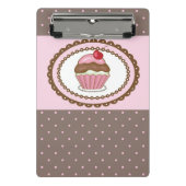 Verblijfskaart met cupcake mini klembord (Voorkant)