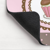 Verblijfskaart met cupcake muismat (Hoek)