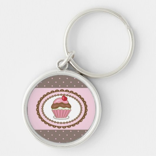 Verblijfskaart met cupcake sleutelhanger (Voorkant)