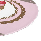 Verblijfskaart met cupcake snijplank (Hoek)