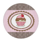 Verblijfskaart met cupcake snijplank (Voorkant)