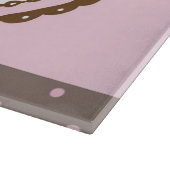 Verblijfskaart met cupcake snijplank (Hoek)