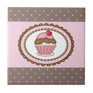 Verblijfskaart met cupcake tegeltje