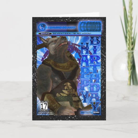 Verblijfskaart voor computerspellen - Modern Kaart (Voorkant)