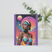 Verblijfster naar Faraway Horizons en Stranger Hea Briefkaart (Staand voorkant)