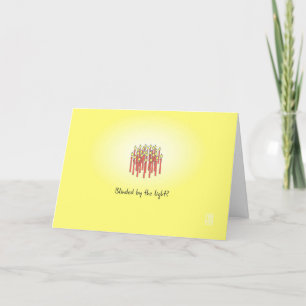 Verblind door het Licht? Horizontale Wenskaart Kaart