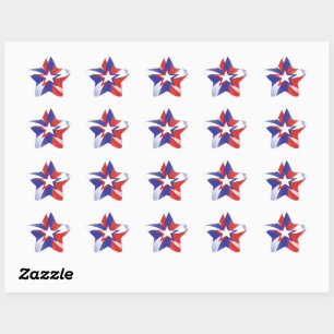 Verblind me patriottische rode witte blauwe sterst ster sticker