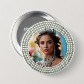Verblinde Droom Pageant Knop Foto Speld Ronde Button 7,6 Cm (Voorkant /achterkant)