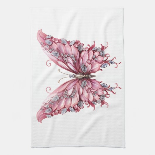 verblinde vlinder theedoek (Verticaal)