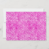 Verblindend heet roze Let's Party horizontaal Kaart (Achterkant)