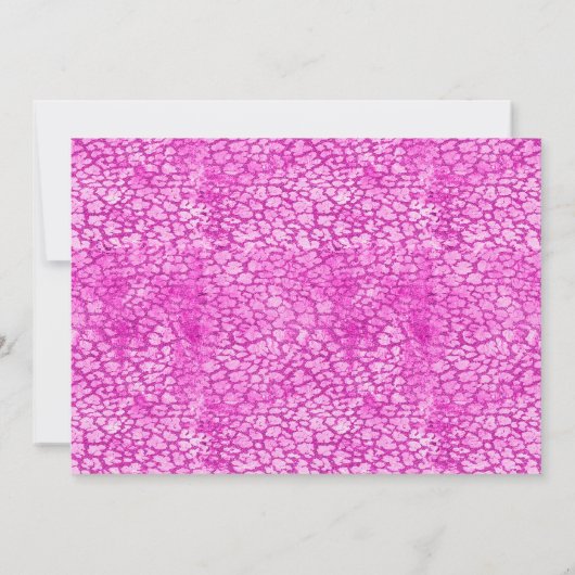 Verblindend heet roze Let's Party horizontaal Kaart (Achterkant)