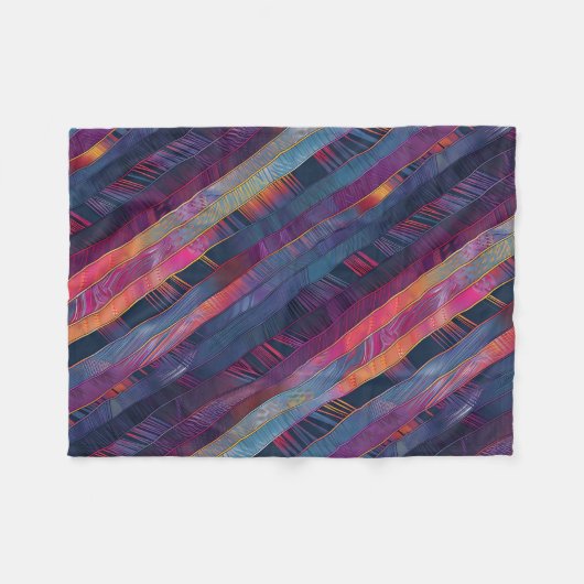 verblindend lint patchwork fleece deken (Voorkant (Horizontaal))