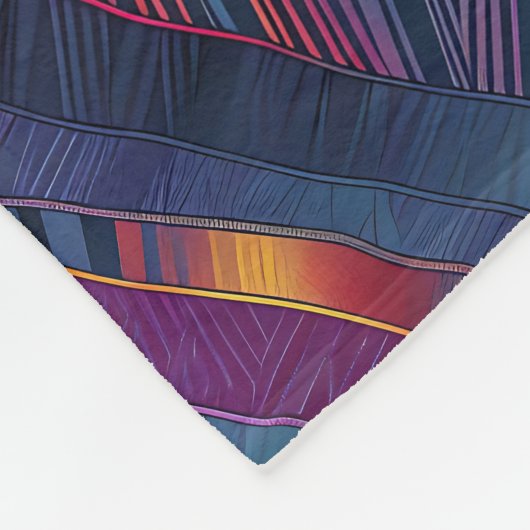 verblindend lint patchwork fleece deken (Hoek)
