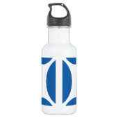 Verblindende Blauwe Punt 3 Waterfles (Achterkant)