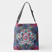 Verblindende Zen Lotus Crossbody Tas (Achterkant)