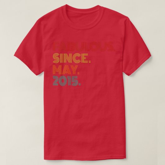 verbloemd sinds mei 2015, 8 jaar oud t-shirt (Design voorkant)