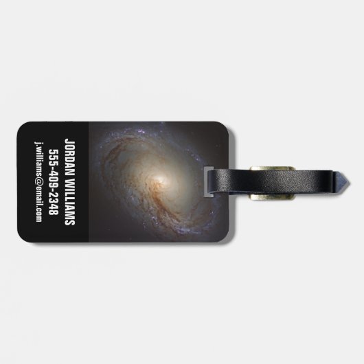 Verblote Lenticulaire Galaxy NGC 3368 Bagagelabel (Achterkant horizontaal)