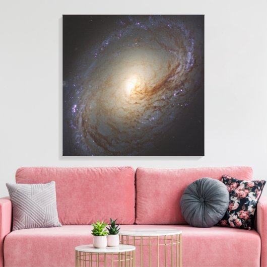 Verblote Lenticulaire Galaxy NGC 3368 Canvas Afdruk (Insitu (Woonkamer))