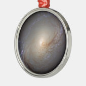 Verblote Lenticulaire Galaxy NGC 3368 Metalen Ornament (Links)