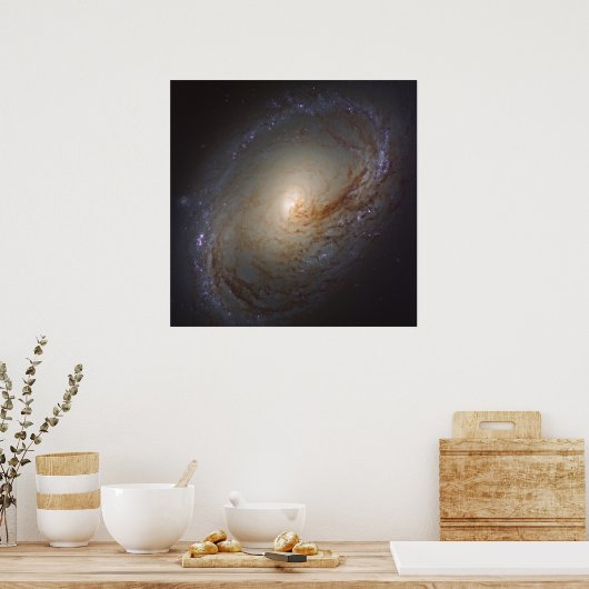 Verblote Lenticulaire Galaxy NGC 3368 Poster (Keuken)