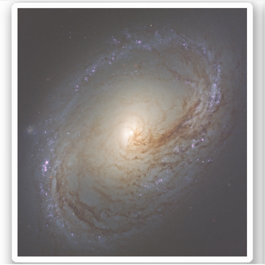 Verblote Lenticulaire Galaxy NGC 3368 Sticker (Voorkant)