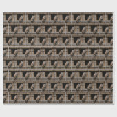 Verblote uil in schuurraam cadeaupapier (Vlak)