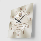 Verbluffend aangepast, Clock Jubileum Giften, per  Vierkante Klok (Hoek)