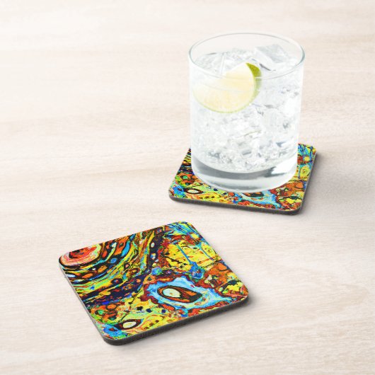 Verbluffend Abstract patroon Bier Onderzetter (Rechterzijde)