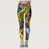 Verbluffend Abstract patroon Leggings (Voorkant)