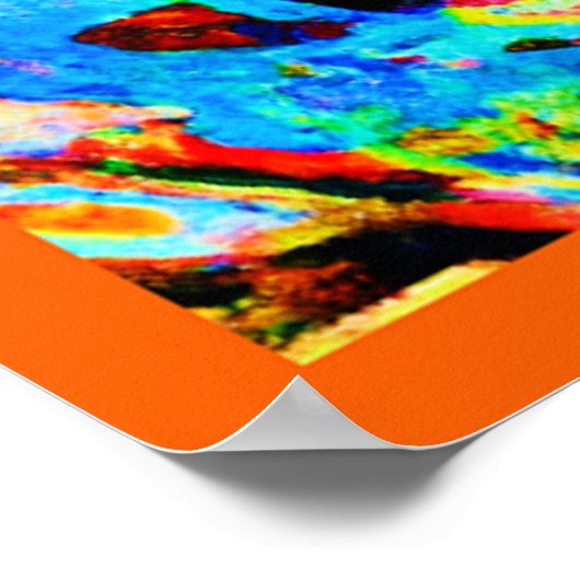 Verbluffend Abstract patroon Poster (Hoek)