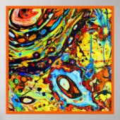 Verbluffend Abstract patroon Poster (Voorkant)