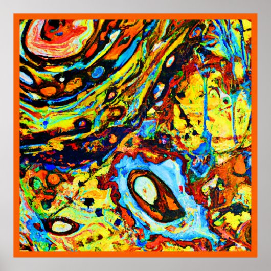 Verbluffend Abstract patroon Poster (Voorkant)