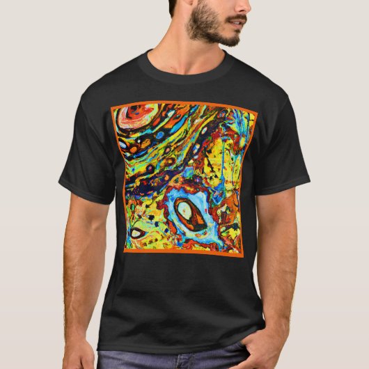 Verbluffend Abstract patroon T-shirt (Voorkant)