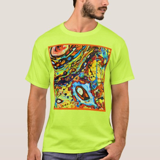 Verbluffend Abstract patroon T-shirt (Voorkant)