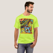 Verbluffend Abstract patroon T-shirt (Voorkant volledig)