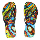 Verbluffend Abstract patroon Teenslippers (Voetbed)
