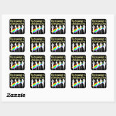 VERBLUFFEND ACCOUNTANT DIVA DESIGN VIERKANTE STICKER (Vel)