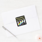 VERBLUFFEND ACCOUNTANT DIVA DESIGN VIERKANTE STICKER (Envelop)
