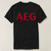 Verbluffend AEG-ontwerp T-shirt (Design voorkant)