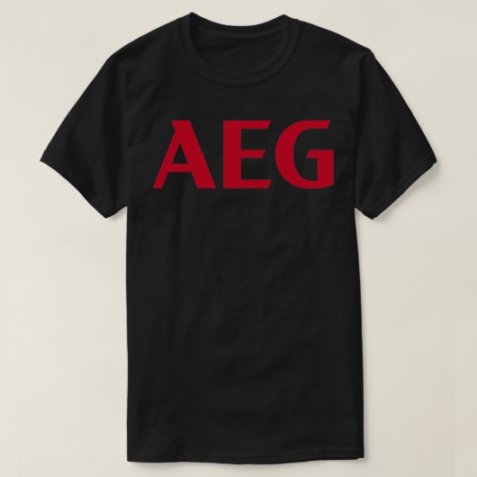 Verbluffend AEG-ontwerp T-shirt (Design voorkant)