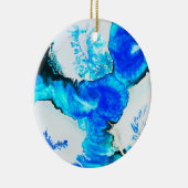 Verbluffend alcoholinkt keramisch ornament (Rechts)