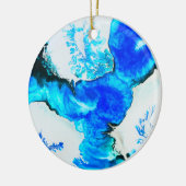 Verbluffend alcoholinkt keramisch ornament (Links)