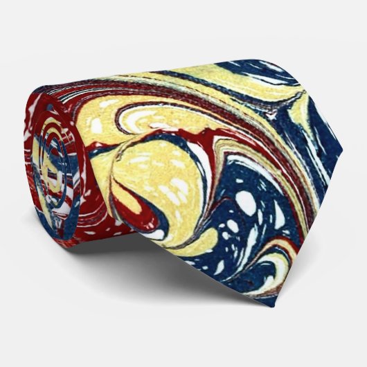 Verbluffend Antiek gemarmerd Stropdas (Opgerold)