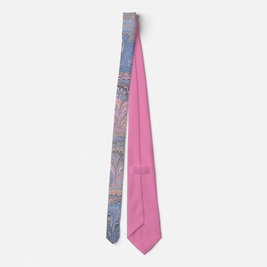 Verbluffend Antiek gemarmerd Stropdas (Achterkant)