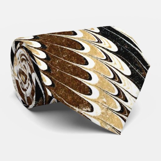 Verbluffend Antiek gemarmerd Stropdas (Opgerold)