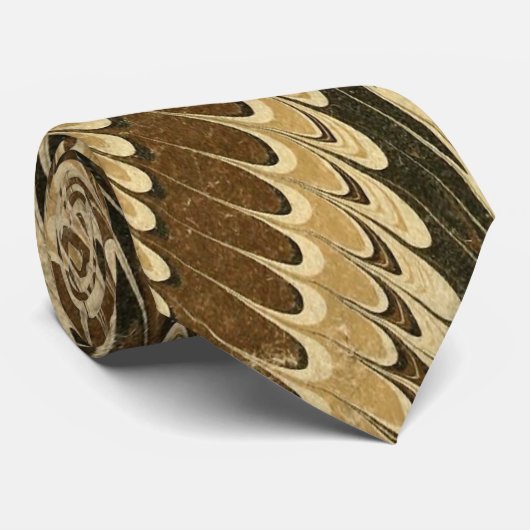 Verbluffend Antiek gemarmerd Stropdas (Opgerold)