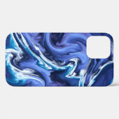 Verbluffend blauw Agatontwerp Case-Mate iPhone Case (Achterkant (horizontaal))